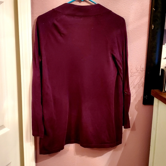 Express Eggplant Cardigan size Small - Picture 3 of 4